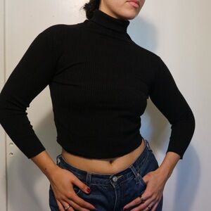 Black Turtleneck Sweater